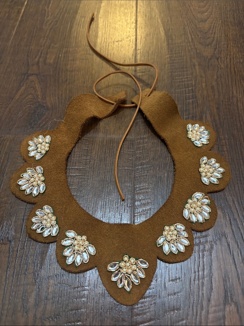Orijinal Suede Collar Statement Necklace